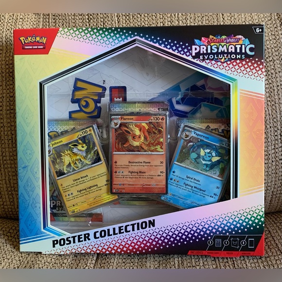 Pokémon TCG Scarlet & Violet Prismatic Evolutions Poster Collection NEW Sealed - Picture 3 of 6
